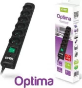 Ever Optima Πολύπριζο Ασφαλείας 6 Θέσεων με Διακόπτη και Καλώδιο 1.5m Μαύρο 2 Ever Optima Πολύπριζο Ασφαλείας 6 Θέσεων με Διακόπτη και Καλώδιο 1.5m Μαύρο 1
