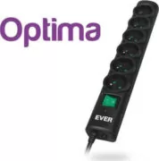 Ever Optima Πολύπριζο Ασφαλείας 6 Θέσεων με Διακόπτη και Καλώδιο 1.5m Μαύρο 3