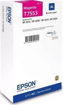 Epson T7553XL Μελάνι Εκτυπωτή InkJet Ματζέντα (C13T755340)
