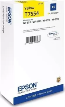 Epson T7554XL Μελάνι Εκτυπωτή InkJet Κίτρινο (C13T755440)