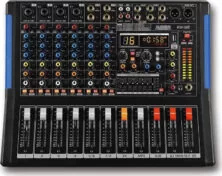 Audien KW-08E Αυτοενισχυόμενη Αναλογική Κονσόλα 8 Καναλιών με Phantom Power & 4 Εισόδους XLR