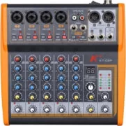 Audien KT06P Αναλογική Κονσόλα 6 Καναλιών με Phantom Power & 4 Εισόδους XLR 3
