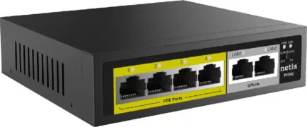 Netis P106C Unmanaged L2 PoE+ Switch με 4 Θύρες Ethernet 2