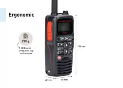 Standard Horizon HX320E VHF Marine Πομποδέκτης Floating 9