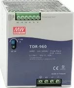 ΤΡΟΦΟΔΟΤΙΚΟ ΡΑΓΑΣ 960W/24VDC/40A PFC SLIM 2Φ, 3Φ TDR-960-24 MEAN WELL