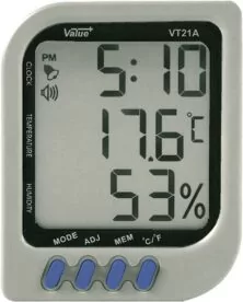 VT-21A ΨΗΦΙΑΚΟ ΘΕΡΜΟΜΕΤΡΟ / ΥΓΡΟΜΕΤΡΟ / ΡΟΛΟΪ