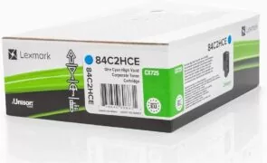 Lexmark 84C2HCE Toner Laser Εκτυπωτή Κυανό Return Program 16000 Σελίδων