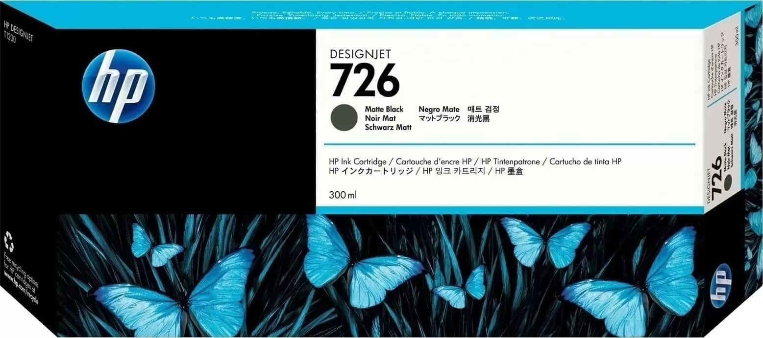 HP 726 Μελάνι Εκτυπωτή InkJet Matte Μαύρο (CH575A) 3 HP 726 Μελάνι Εκτυπωτή InkJet Matte Μαύρο (CH575A)