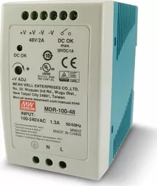 Mean Well Τροφοδοτικό Ράγας 48V Ισχύος 96W MDR100-48