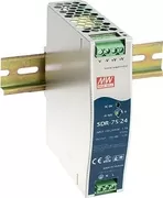 Mean Well Τροφοδοτικό Ράγας SDR75-24 με Έξοδο 24V και Ισχύ 75W 3.2A 2