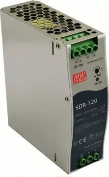 Mean Well Τροφοδοτικό Ράγας SDR120-48 με Έξοδο 48V και Ισχύ 120W 2.5A
