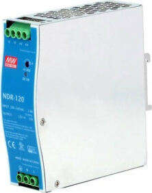 Mean Well Τροφοδοτικό Ράγας NDR120-12 με Έξοδο 12V και Ισχύ 120W 10A