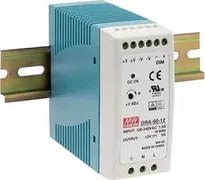 Mean Well Τροφοδοτικό Ράγας DRA60-24 με Έξοδο 24V και Ισχύ 60W 2.5A 2