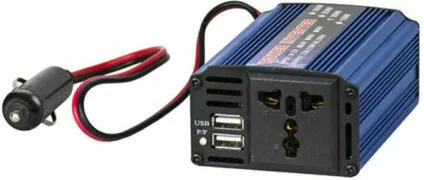 Inverter Αυτοκινήτου Τροποποιημένου Ημιτόνου 250W για Μετατροπή 12V DC σε 230V AC με 2xUSB 1