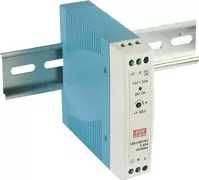 Mean Well Τροφοδοτικό Ράγας MDR20-12 με Έξοδο 12V και Ισχύ 20W 1.67A 2