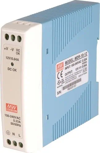 Mean Well Τροφοδοτικό Ράγας Mini MDR10-5 με Έξοδο 5V και Ισχύ 10W 2A 4 Mean Well Τροφοδοτικό Ράγας Mini MDR10-5 με Έξοδο 5V και Ισχύ 10W 2A - Image 2