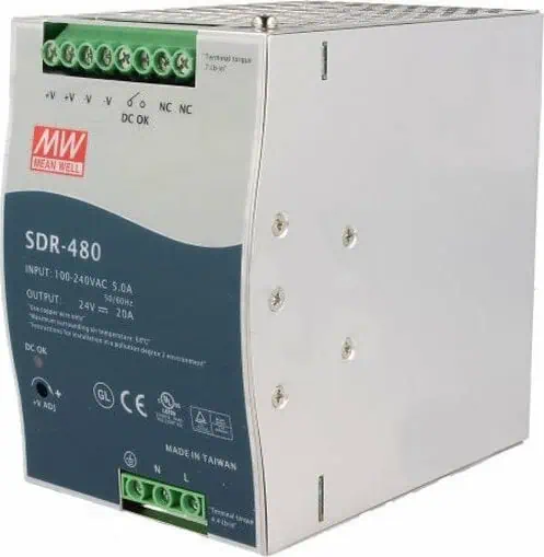 Mean Well Τροφοδοτικό Ράγας SDR480-24 με Έξοδο 24V και Ισχύ 480W 20A 3 Mean Well Τροφοδοτικό Ράγας SDR480-24 με Έξοδο 24V και Ισχύ 480W 20A