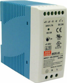 Mean Well Τροφοδοτικό Ράγας MDR40-5 με Έξοδο 5V και Ισχύ 40W 6A