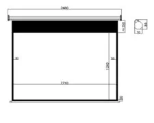 MTS-100/16:9 Ηλεκτρική οθόνη βιντεοπροβολέα (220x120cm) 2