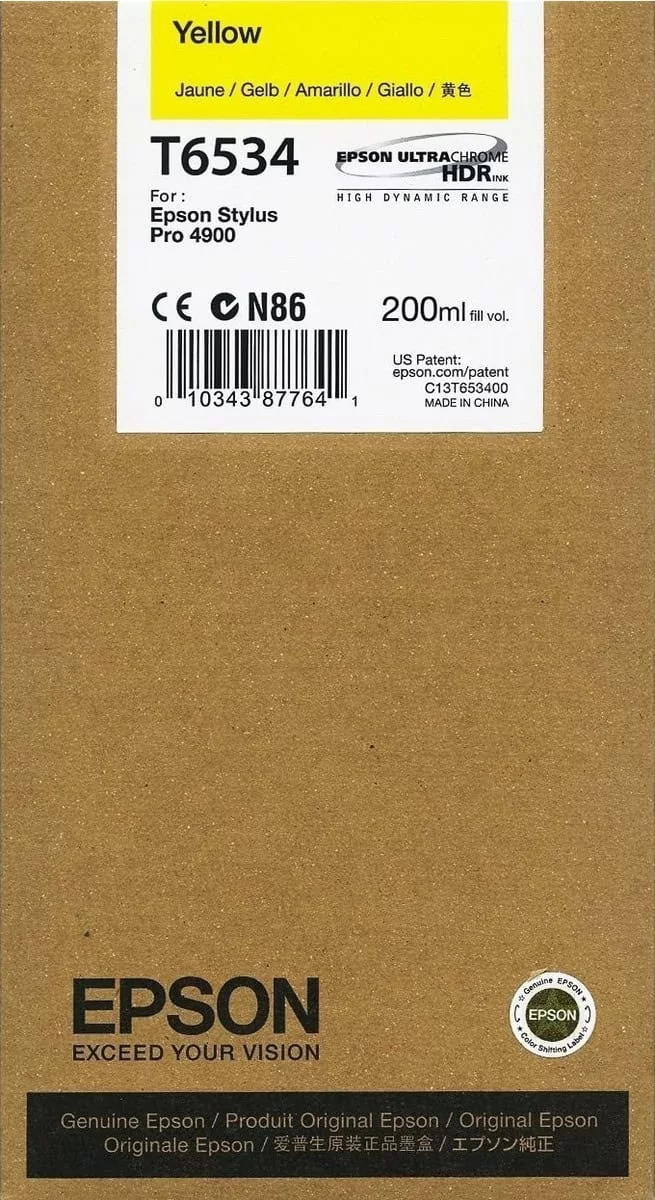 Epson T6534 Yellow 200ml (C13T653400) 3 Epson T6534 Yellow 200ml (C13T653400)