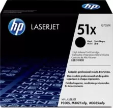 HP 51X Toner Laser Εκτυπωτή Μαύρο High Yield 13000 Σελίδων (Q7551X)