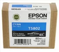 Epson T5802 Μελάνι Εκτυπωτή InkJet Κυανό (C13T580200) 3