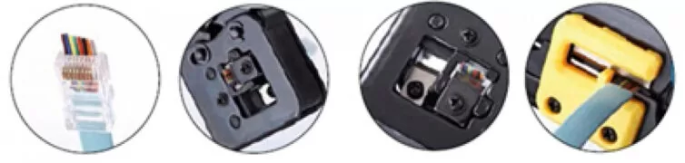 Lancom Πρέσα Ακροδεκτών Δικτύου RJ12, RJ11, RJ45 με Απογυμνωτή 2