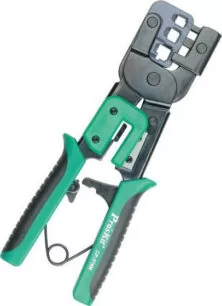Πρέσα Ακροδεκτών Δικτύου RJ12, RJ11, RJ45, RJ10 με Απογυμνωτή (Μήκος 180mm)