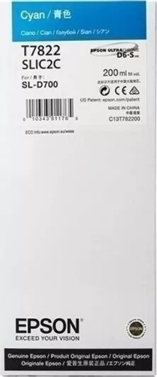 Epson T7822 Μελάνι Εκτυπωτή InkJet Κυανό (C13T782200)