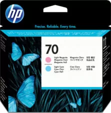 HP 70 Πακέτο 2 Μελανιών Εκτυπωτή InkJet Ανοιχτό Κυανό / Ανοιχτό Ματζέντα (C9405A)