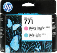 HP 771 Πακέτο 2 Μελανιών Εκτυπωτή InkJet Ανοιχτό Κυανό / Ανοιχτό Ματζέντα (CE019A)