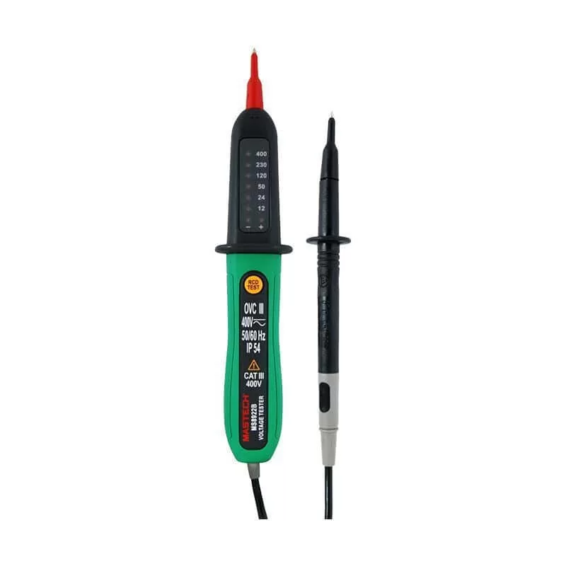 ΔΟΚΙΜΑΣΤΙΚΟ ΤΑΣHΣ 400V + RCD TESTER MS8922B MGL MASTECH 4 ΔΟΚΙΜΑΣΤΙΚΟ ΤΑΣHΣ 400V + RCD TESTER MS8922B MGL MASTECH - Image 2