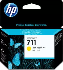 HP 711 Μελάνι Εκτυπωτή InkJet Κίτρινο (CZ132A)