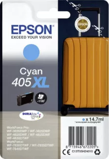 Epson 405XL Μελάνι Εκτυπωτή InkJet Κυανό (C13T05H24010)