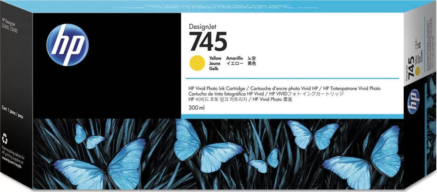 HP 745 Yellow 300ml (F9K02A) 3 HP 745 Yellow 300ml (F9K02A)