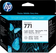 HP 771 Πακέτο 2 Μελανιών Εκτυπωτή InkJet Photo Μαύρο / Ανοιχτό Γκρι (CE020A) 1