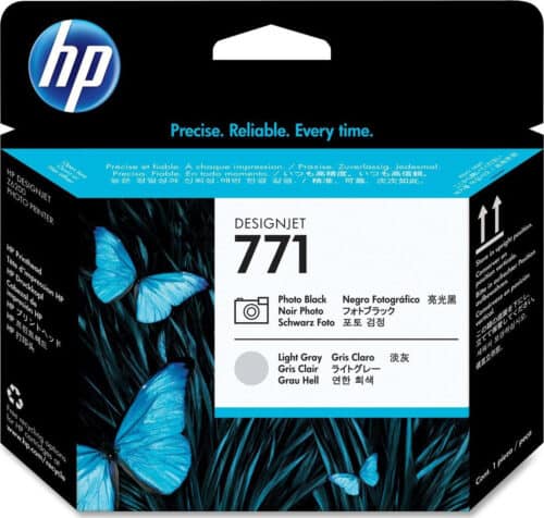 HP 771 Πακέτο 2 Μελανιών Εκτυπωτή InkJet Photo Μαύρο / Ανοιχτό Γκρι (CE020A)