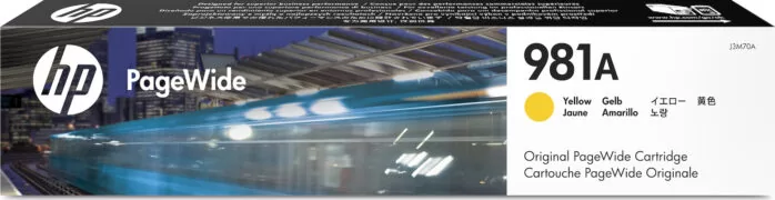 HP 981A Μελάνι Εκτυπωτή InkJet Κίτρινο (J3M70A)