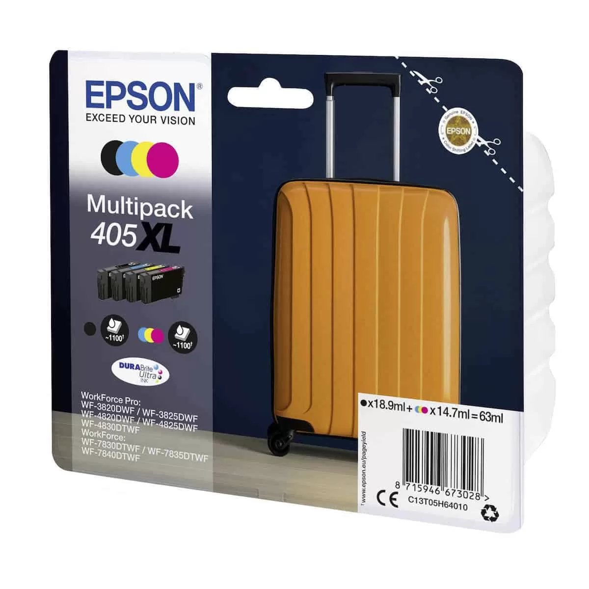 Epson 405XL Πακέτο 4 Μελανιών Εκτυπωτή InkJet Κίτρινο / Κυανό / Ματζέντα / Μαύρο (C13T05H64010) 5 Epson 405XL Πακέτο 4 Μελανιών Εκτυπωτή InkJet Κίτρινο / Κυανό / Ματζέντα / Μαύρο (C13T05H64010) - Image 3