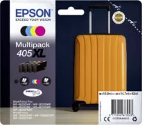 Epson 405XL Πακέτο 4 Μελανιών Εκτυπωτή InkJet Κίτρινο / Κυανό / Ματζέντα / Μαύρο (C13T05H64010) 1