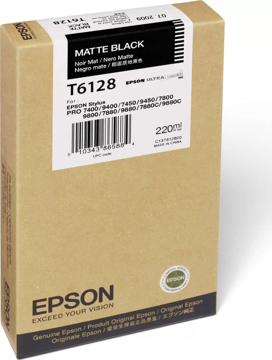 Epson T6128 Μελάνι Εκτυπωτή InkJet Matte Μαύρο (C13T612800) 3 Epson T6128 Μελάνι Εκτυπωτή InkJet Matte Μαύρο (C13T612800)