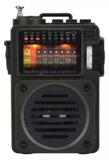 Hanrongda HRD-700 Φορητό Ραδιόφωνο Επαναφορτιζόμενο με Bluetooth Μαύρο