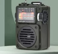 Hanrongda HRD-700 Φορητό Ραδιόφωνο Επαναφορτιζόμενο με Bluetooth Μαύρο 3
