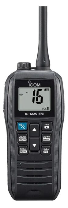 ICOM IC-M25 EURO VHF Marine Φορητός Πομποδέκτης Γκρι