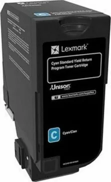 Lexmark 74C2SC0 Toner Laser Εκτυπωτή Κυανό Return Program 7000 Σελίδων