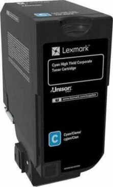 Lexmark Corporate Cartridge Toner Laser Εκτυπωτή Κυανό 12000 Σελίδων (74C2HCE)