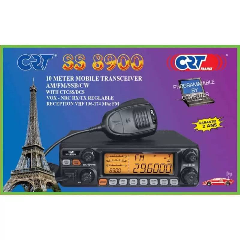 CRT SS 8900 CB AM/FM/SSB VHF RX (60W) 4 CRT SS 8900 CB AM/FM/SSB VHF RX (60W) - Image 2