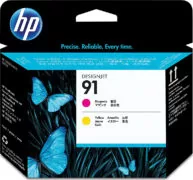 HP 91 Πακέτο 2 Μελανιών Εκτυπωτή InkJet Κίτρινο / Ματζέντα (C9461A)