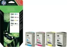 HP 940XL Πακέτο 4 Μελανιών Εκτυπωτή InkJet Κίτρινο / Κυανό / Ματζέντα / Μαύρο (C2N93AE)