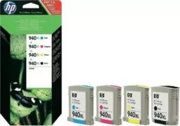 HP 940XL Πακέτο 4 Μελανιών Εκτυπωτή InkJet Κίτρινο / Κυανό / Ματζέντα / Μαύρο (C2N93AE) 1 HP 940XL Πακέτο 4 Μελανιών Εκτυπωτή InkJet Κίτρινο / Κυανό / Ματζέντα / Μαύρο (C2N93AE)